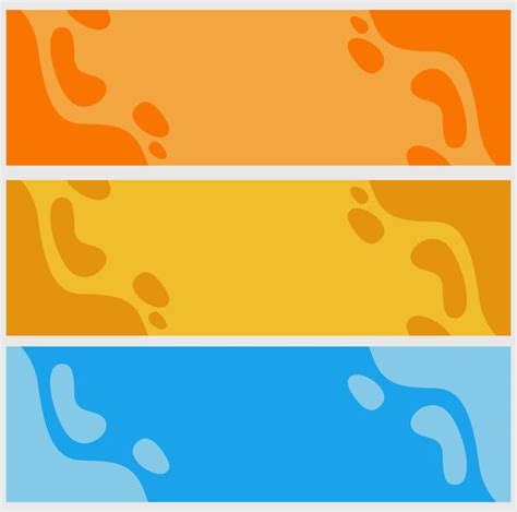 Premium Vector A Set Of Three Banners With Different Colors