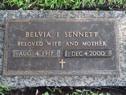 Belvia Irene Gore Sennett M Morial Find A Grave