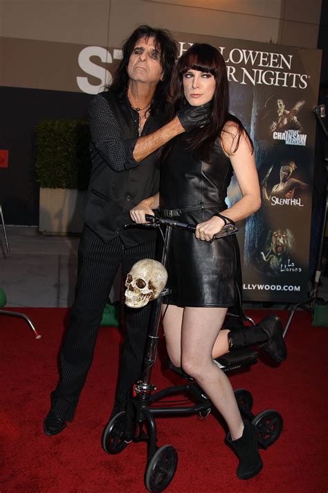 Alice Cooper And Daughter Calico At The Annual Eyegore Awards Opening