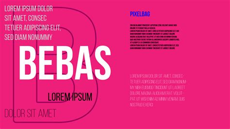 Bebas Neue Font Family Free Download — Pixelbag Free Design Resources