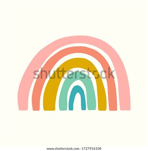 Isolated Rainbow Flat Design Modern Colors Stock Vector Royalty Free