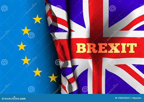 Brexit The Exit Of Great Britain From The European Union Vector