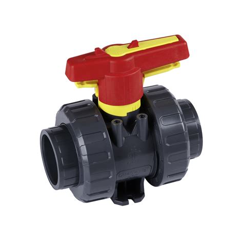 Peraqua Ball Valve M W Dn Pvc Grey Pvcu Solvent Socket Ends D