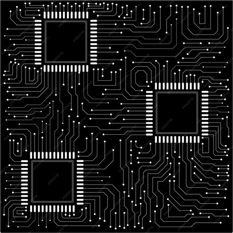 Premium Vector Electronic Circuit Board Vector For Technology And Finance Concept And Education