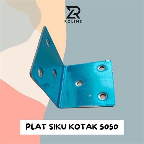 Plat Siku L Stainless Ss Bracket Penyangga Rak Lemari Kayu Ukuran