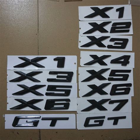 X Silver Chrome Xdrive I Plastic Badge Sticker Emblem Decal Suv