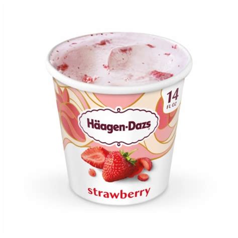 Haagen Dazs Strawberry Ice Cream Pint 14 Fl Oz Food 4 Less