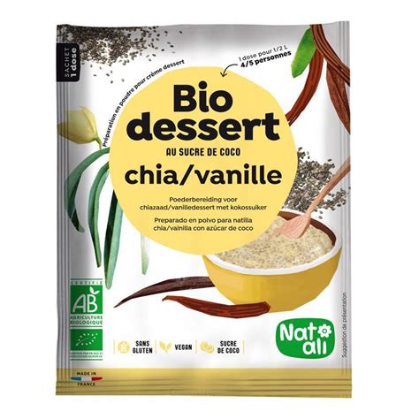 Desert Cu Chia Si Vanilie Eco Bio G Nat Ali Minuneanaturii Ro