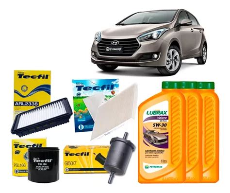 Kit Revisão Óleo 5w30 Hyundai Hb20 Hb20s 1 0 2018 2019 2020