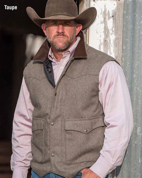 713 Wool Cattleman Vest Schaefer Outfitter