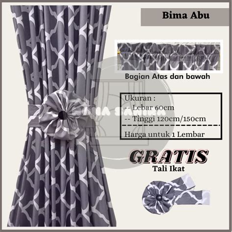 Jual Gorden Pita Gorden Kupu Kupu Minimalis Tirai Hordeng Gorden