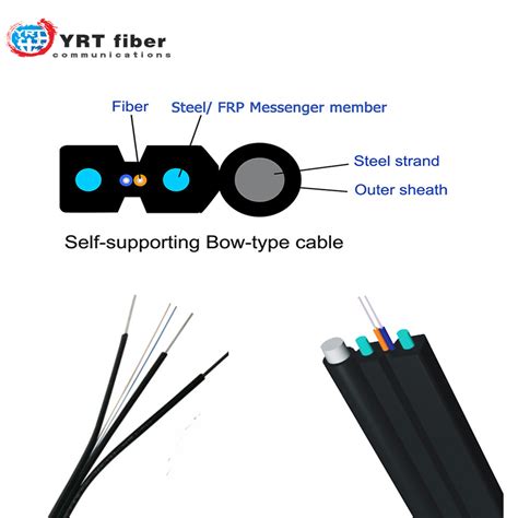 Self Supporting Bow Type Anti Rodent Ftth Fiber Optical Cable Gjyxch