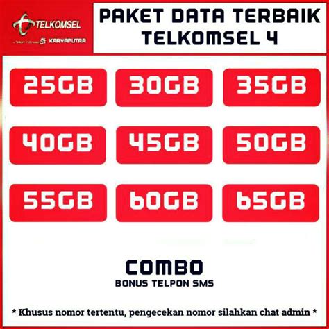 Paket Data Telkomsel Sakti Combo 20gb 22gb 25gb 30gb 35gb 40gb 45gb