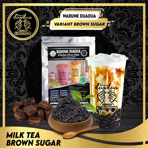 Jual Milk Tea Brown Sugar 1kg Bubuk Minuman Premix Rasa Varian Brown