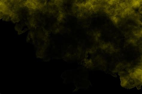 Yellow Smoke On Black Background Stock Photo At Vecteezy