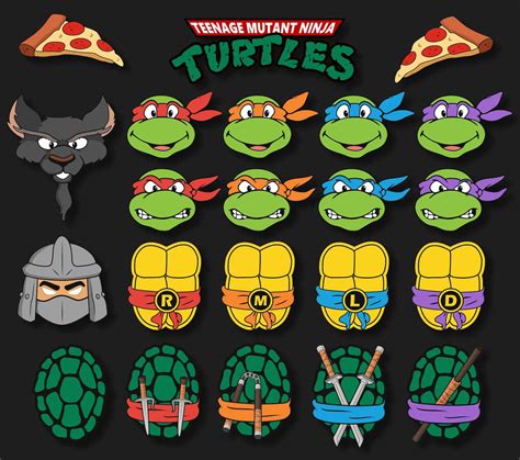 TMNT SVG Bundle Teenage Mutant Ninja Turtles PNG Clipart Etsy