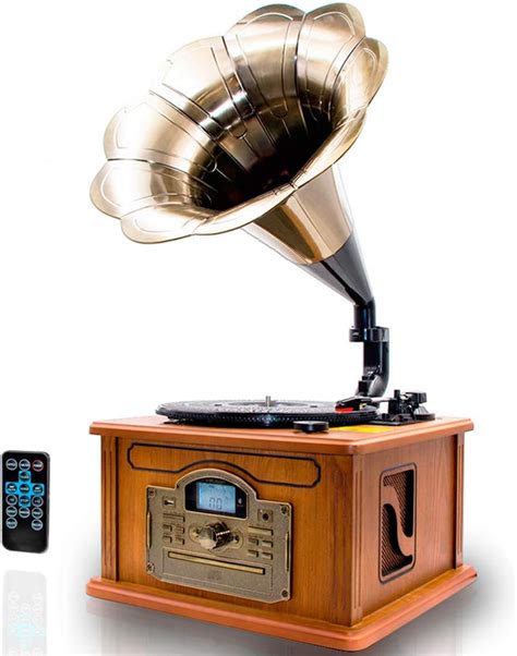 Lauson CL147 Gramófono Vintage Tocadiscos de Vinilo con Bluetooth