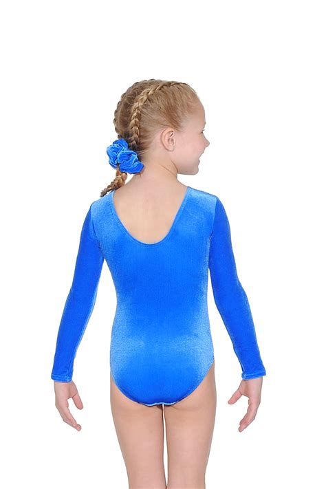 Long Sleeve Silver Elegance Crystal Motif Gymnastics Leotard The Zone