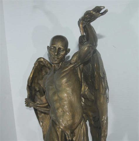 Large Bronze Statue Lucifer Satan Devil Figure Male Nude Art