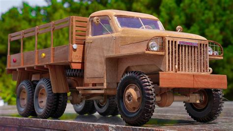 How To Make Ww2 Truck Studebaker Us6 1945 Out Of Wood Asmr