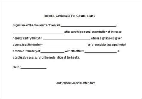 Fake Medical Certificate Template Download