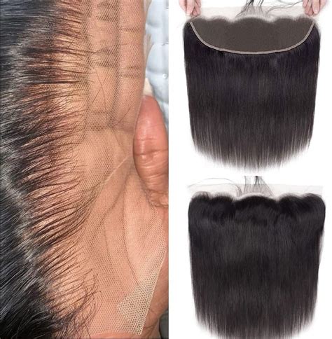 Lace Frontal Closure Straight Frontal Human Hair 13x4 Ear