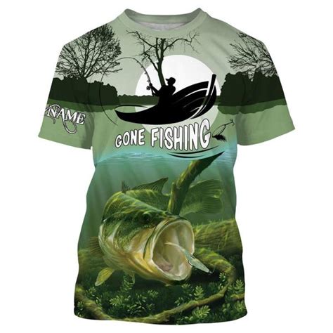 Largemouth Bass Fishing Customize Name Fishing Shirts Personalized All