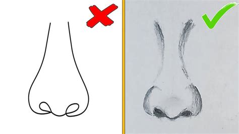 Easy Way To Draw A Nose Under Minutes Step By Step Drawing Youtube