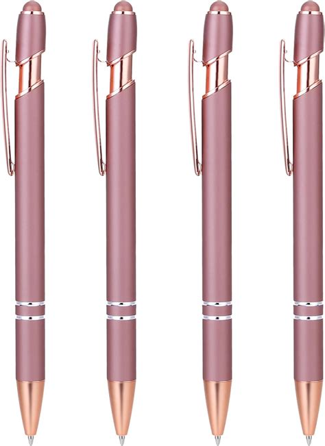 Amazon Teaaha 4 Pack Rose Gold Pen 1 0 Mm Ballpoint Pen With