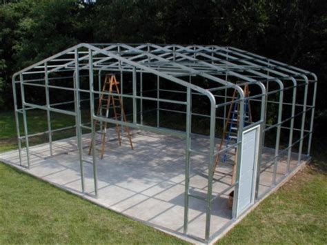 20' x 24' x 10' Steel Frame Shed Garage Building Kit