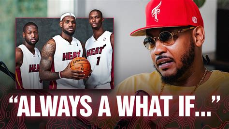 Carmelo Anthony On Why He Didnt Want To Join Lebron Bosh And Wade In