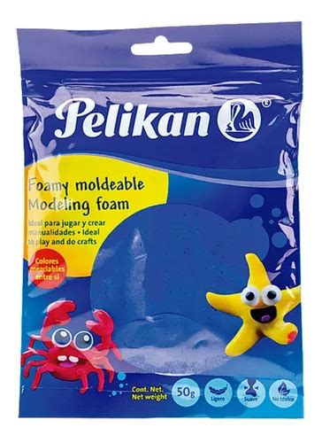 Foamy Moldeable 50gr Pelikan Color Manualidades Color Azul Envío gratis