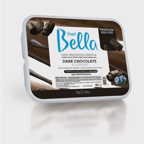 Cera Elástica Quente em Barra Dark Chocolate Blueberry Premium Depil