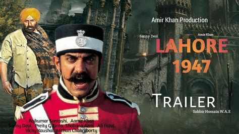 LAHORE 1947 Official Trailer Amir Khan Sanny Deol Shilpa