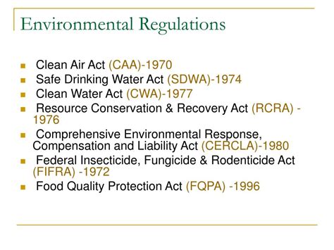 New Environmental Regulations 2024 Tonya Gwenette