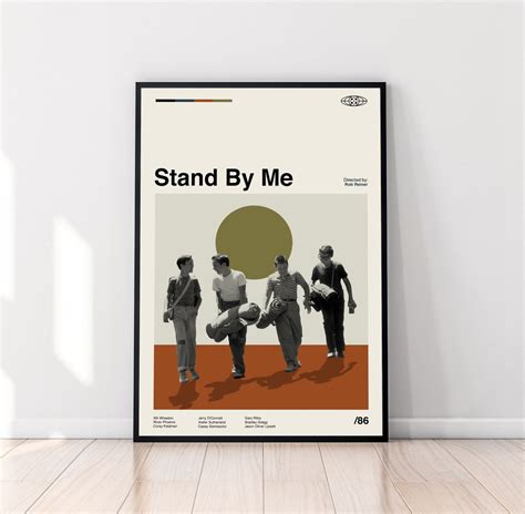 Stand by Me Poster, Stand by Me Print, Rob Reiner, Movie Poster, Minimalist Poster, Midcentury ...