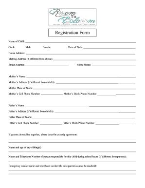 Fillable Online Stillwaterareacommunitycenter Registration Form