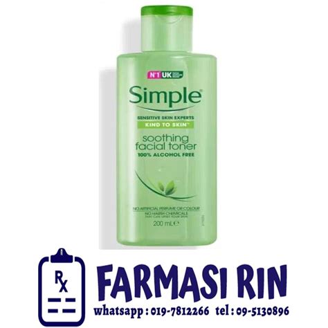 Simple Kind To Skin Soothing Facial Toner 200ml Shopee Malaysia