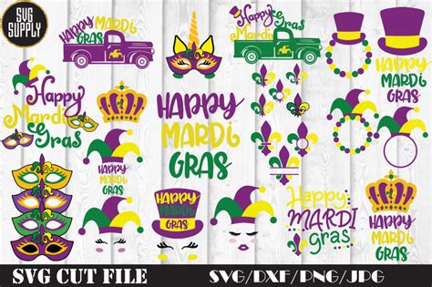 Mardi Gras Bundle Svg Cut File By Svgsupply Thehungryjpeg