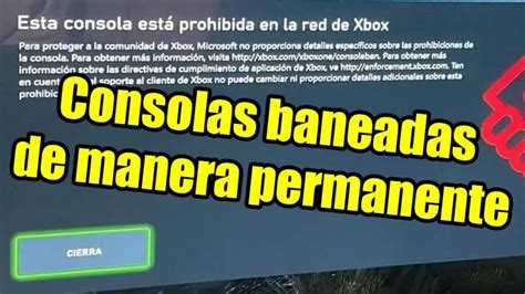 Qu Hacer Con Una Xbox One Baneada Haras Dadinco