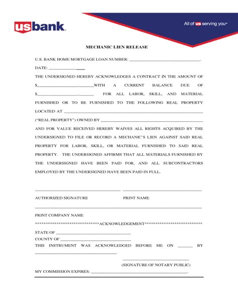 2025 Lien Release Form Fillable Printable Pdf And Forms Handypdf