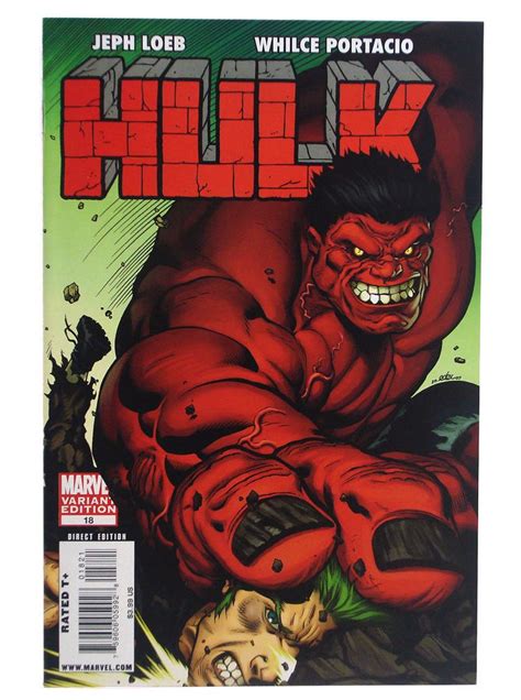 Hulk 18 Variant Edition Ed Mcguinness 120 Red Hulk Cover Marvel Comics 2009 Hulk Comic Red