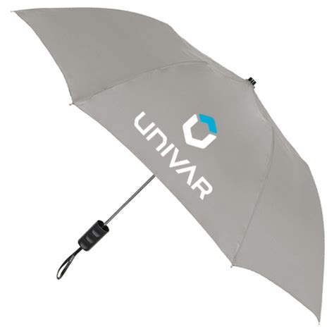 Personalized Gray 42 Inch Arc Gray Spectrum Auto Open Folding Umbrellas