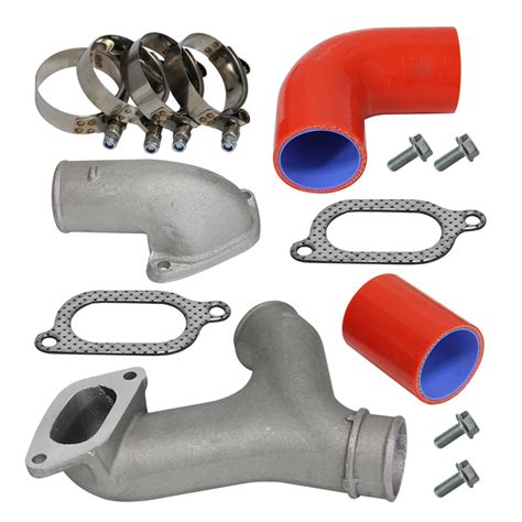 Top Mount Intercooler Cast Aluminum Y Pipe Kit For Subaru Impreza Wrx