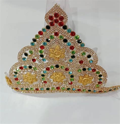 Heavy Stone Work Laddu Gopal Mukut For Temple At Rs 25 Piece In