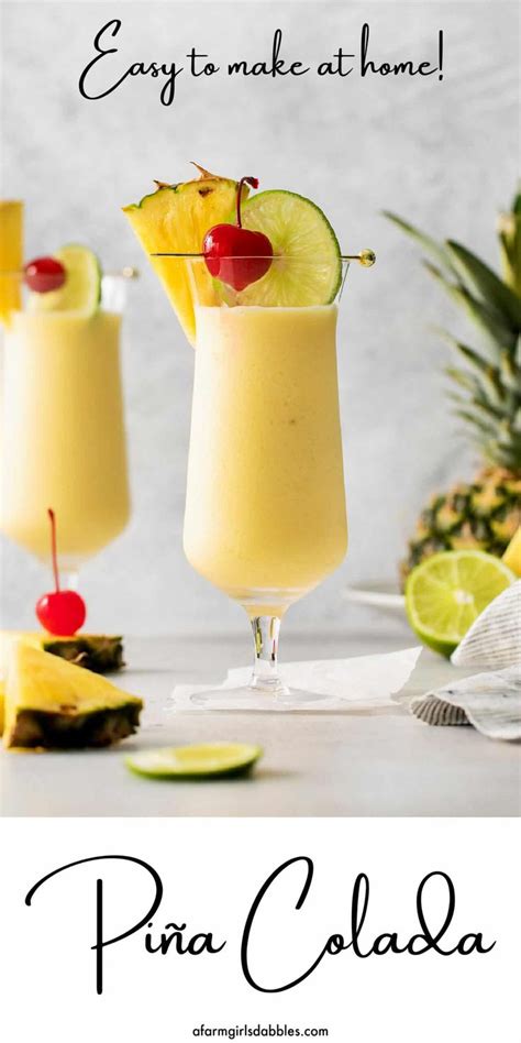 This Classic Pina Colada Recipe Is Fruity And Refreshing With Sweet