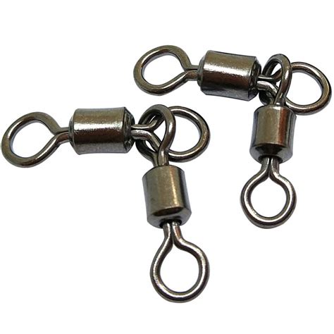 Buy 50PCS 3 Way Swivels Fishing Heavy Duty Crane Swivel Fishing Slid 3