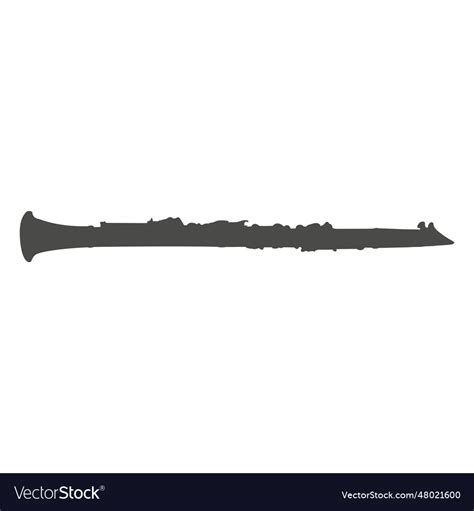 Clarinet silhouette Royalty Free Vector Image - VectorStock