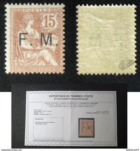 Timbres De Franchise Militaire N Fm Neuf N Tb Cote Sign