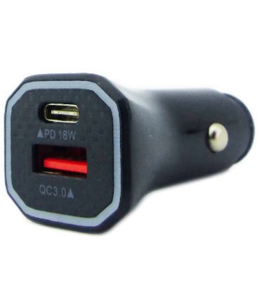 Cargador Usb Encendedor Auto Tipo C